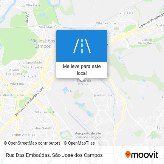 Rua Das Embaúdas mapa