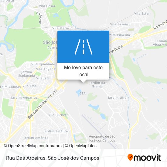 Rua Das Aroeiras mapa