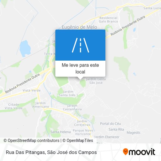 Rua Das Pitangas mapa