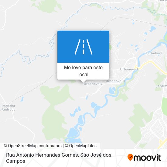 Rua Antônio Hernandes Gomes mapa