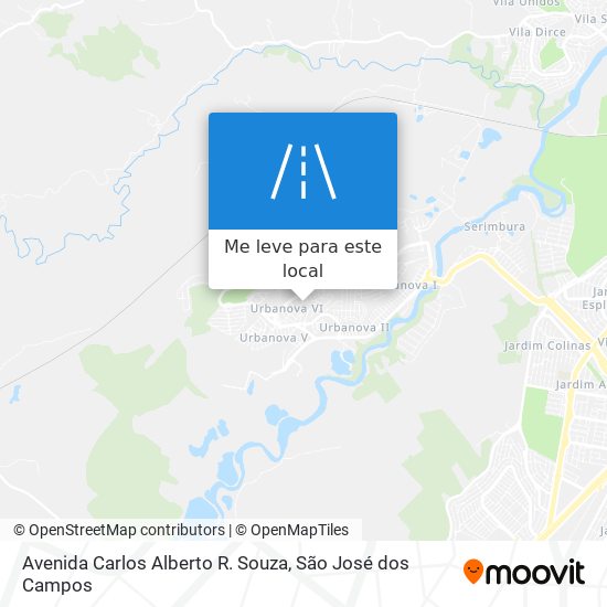 Avenida Carlos Alberto R. Souza mapa