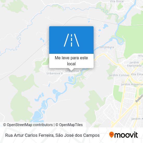 Rua Artur Carlos Ferreira mapa