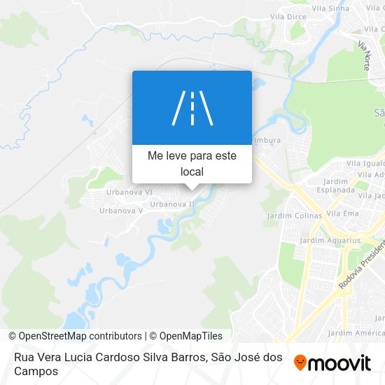 Rua Vera Lucia Cardoso Silva Barros mapa