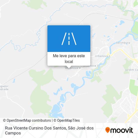 Rua Vicente Cursino Dos Santos mapa