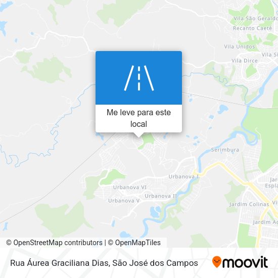 Rua Áurea Graciliana Dias mapa