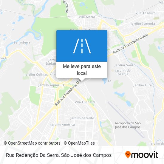 Rua Redenção Da Serra mapa
