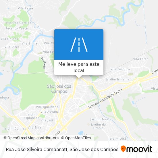 Rua José Silveira Campanatt mapa