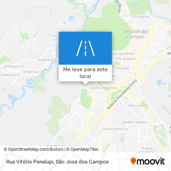 Rua Vitório Penelupi mapa