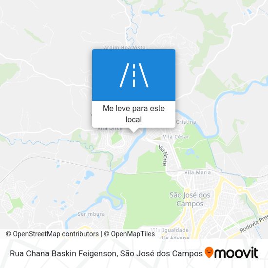Rua Chana Baskin Feigenson mapa