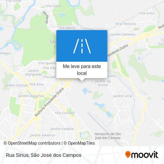 Rua Sírius mapa