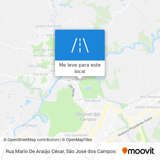 Rua Mario De Araújo César mapa