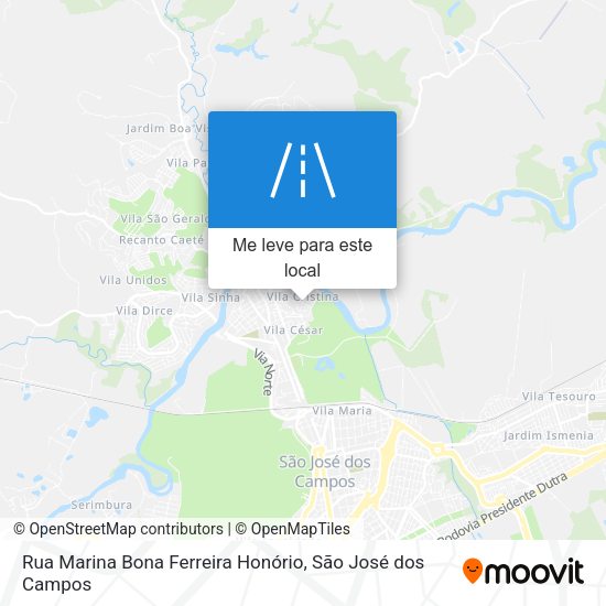 Rua Marina Bona Ferreira Honório mapa