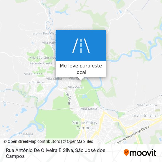 Rua Antônio De Oliveira E Silva mapa