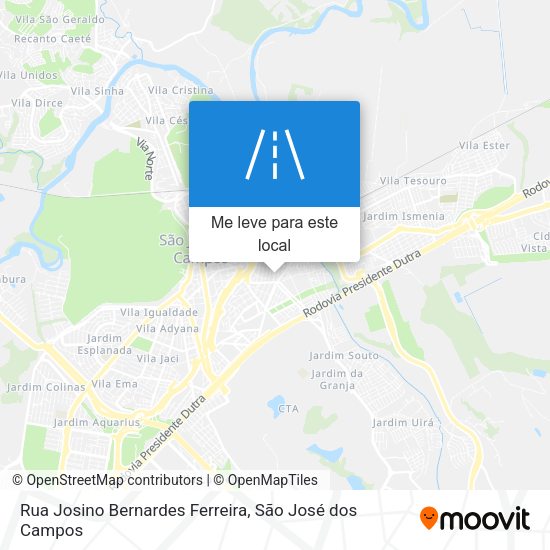 Rua Josino Bernardes Ferreira mapa