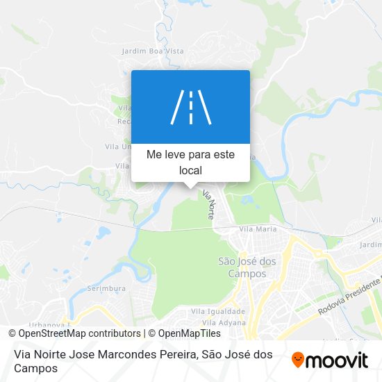 Via Noirte Jose Marcondes Pereira mapa