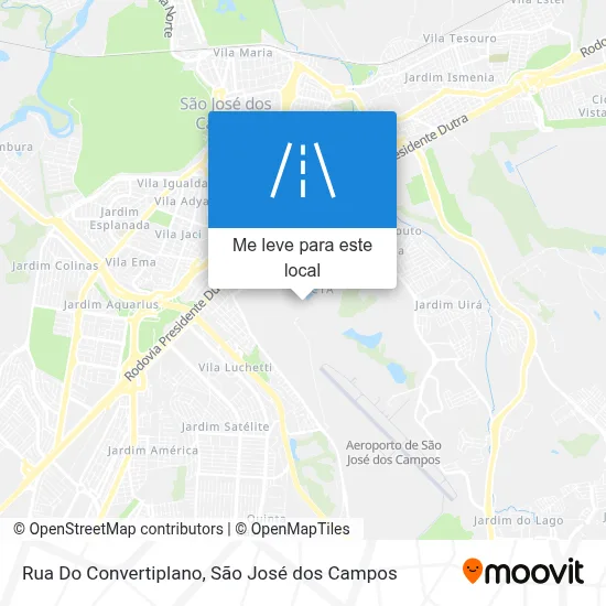 Rua Do Convertiplano mapa