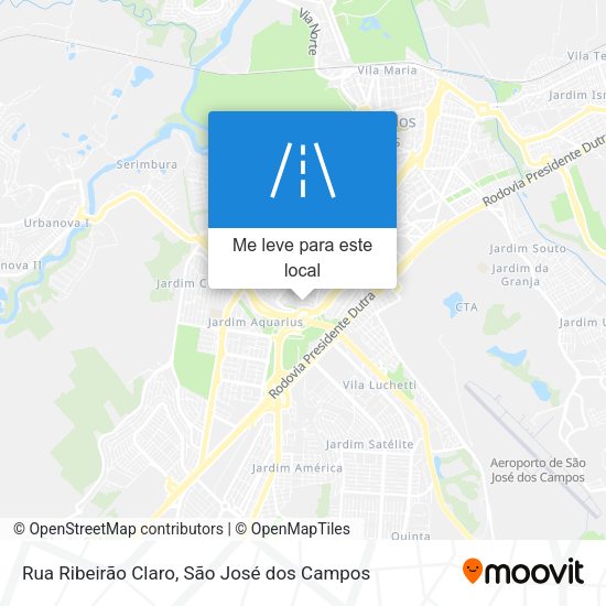 Rua Ribeirão Claro mapa