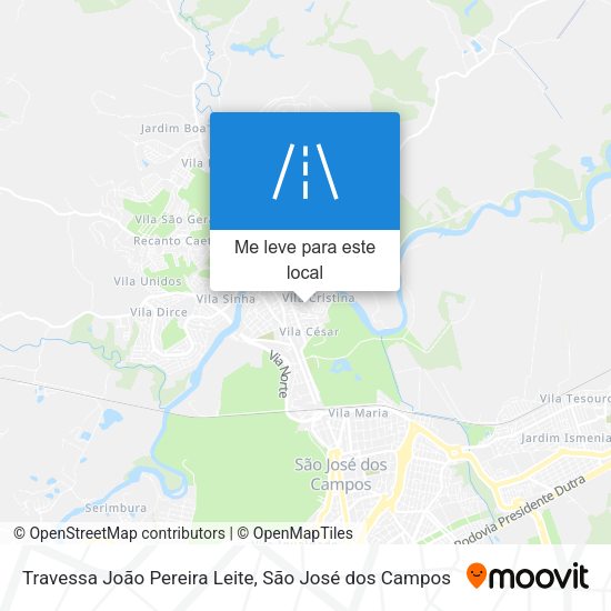 Travessa João Pereira Leite mapa
