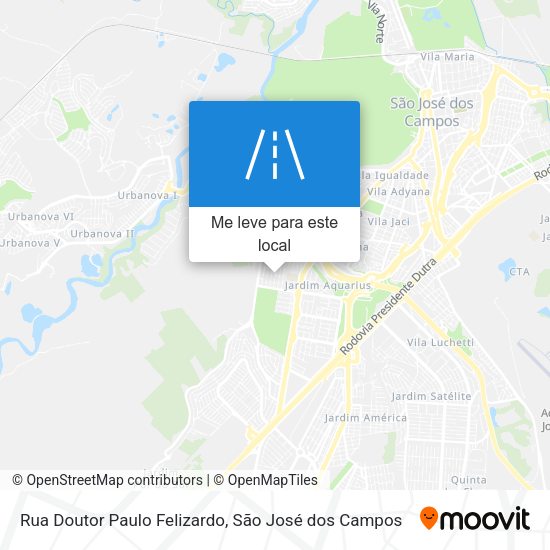 Rua Doutor Paulo Felizardo mapa
