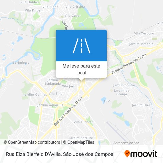 Rua Elza Bierfeld D'Ávilla mapa