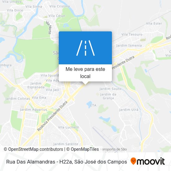 Rua Das Alamandras - H22a mapa