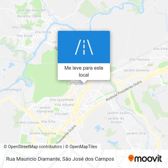 Rua Mauricio Diamante mapa