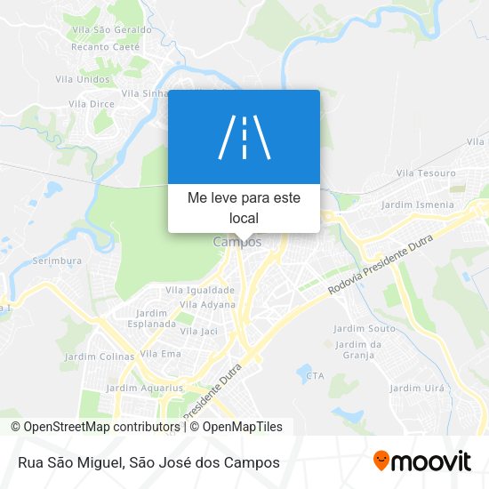 Rua São Miguel mapa