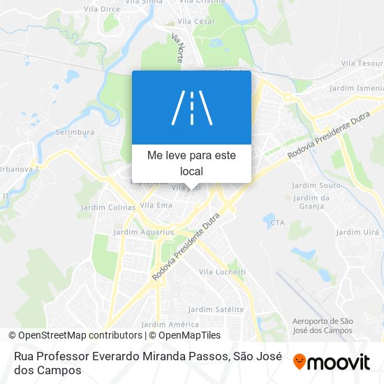 Rua Professor Everardo Miranda Passos mapa