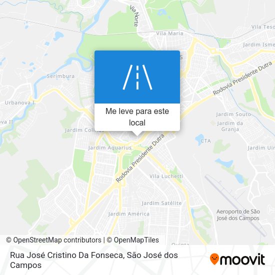 Rua José Cristino Da Fonseca mapa