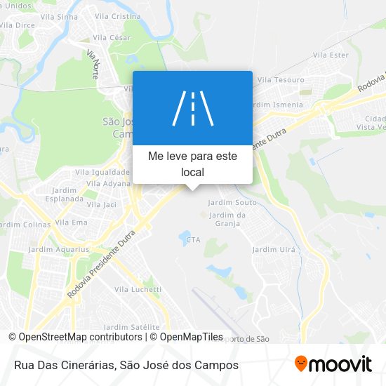 Rua Das Cinerárias mapa