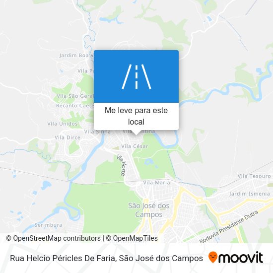 Rua Helcio Péricles De Faria mapa