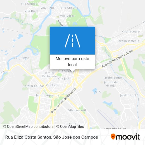 Rua Eliza Costa Santos mapa