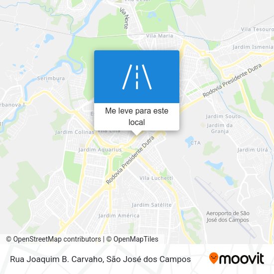 Rua Joaquim B. Carvaho mapa