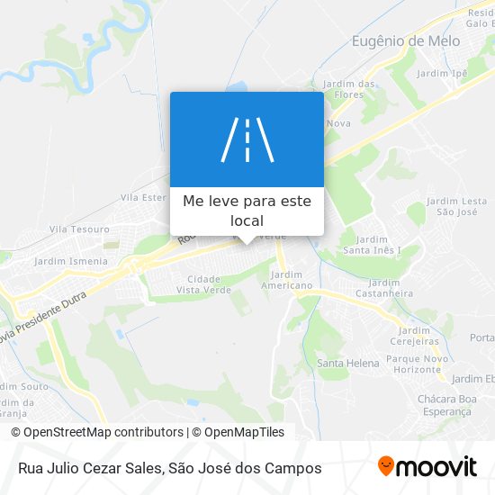 Rua Julio Cezar Sales mapa