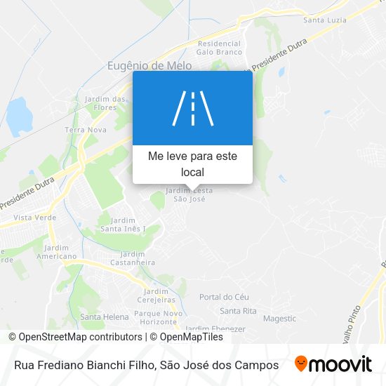 Rua Frediano Bianchi Filho mapa