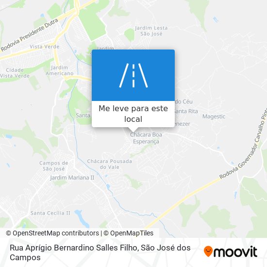 Rua Aprígio Bernardino Salles Filho mapa