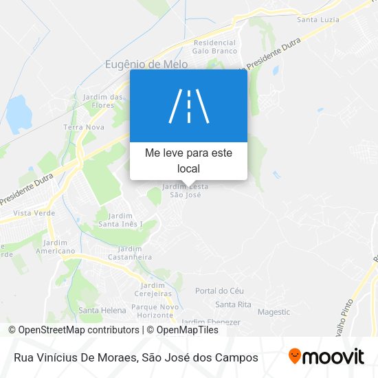 Rua Vinícius De Moraes mapa