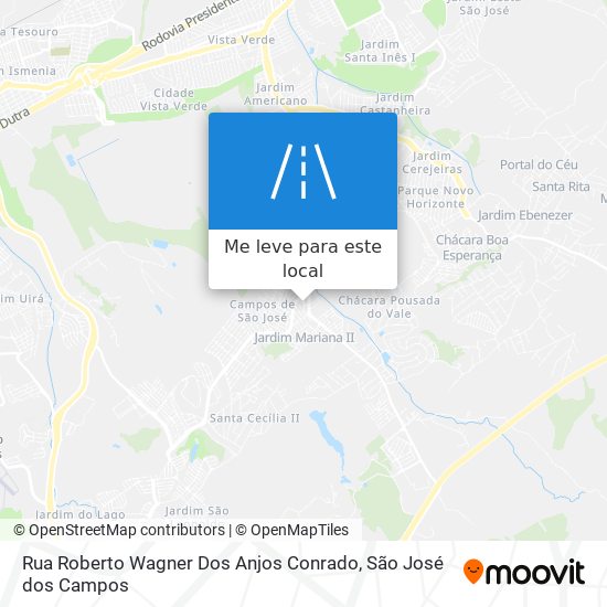 Rua Roberto Wagner Dos Anjos Conrado mapa