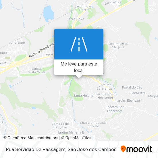 Rua Servidão De Passagem mapa