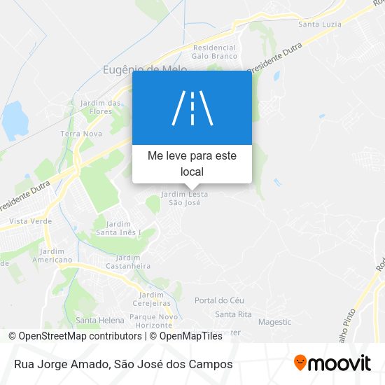 Rua Jorge Amado mapa