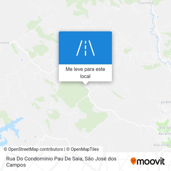 Rua Do Condomínio Pau De Saia mapa