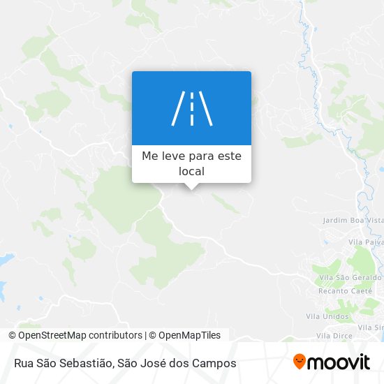 Rua São Sebastião mapa