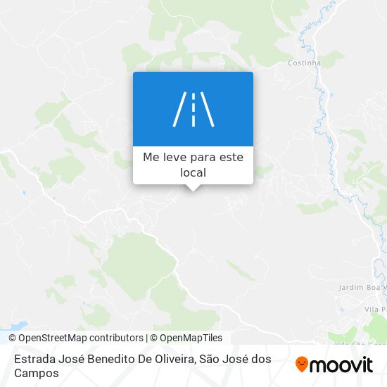 Estrada José Benedito De Oliveira mapa