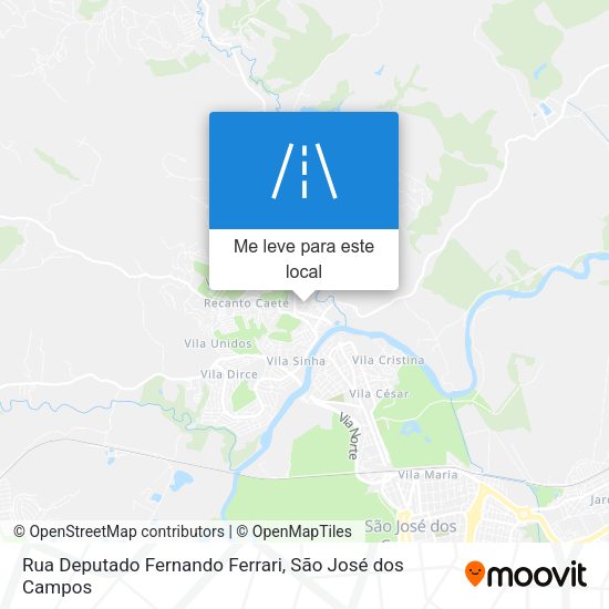 Rua Deputado Fernando Ferrari mapa