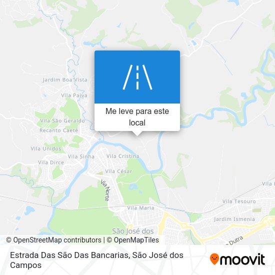 Estrada Das São Das Bancarias mapa
