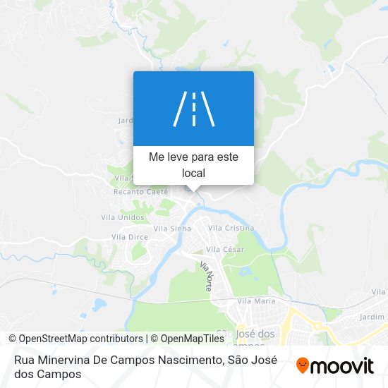Rua Minervina De Campos Nascimento mapa
