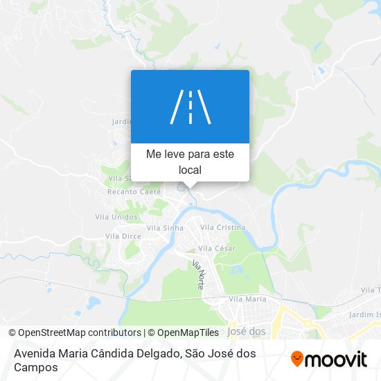 Avenida Maria Cândida Delgado mapa