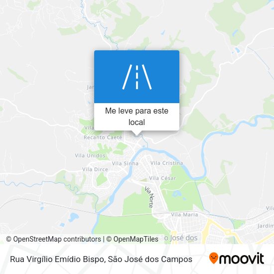 Rua Virgílio Emídio Bispo mapa