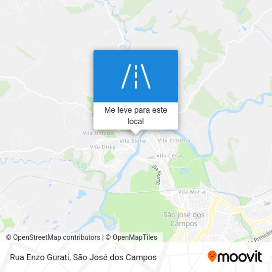Rua Enzo Gurati mapa