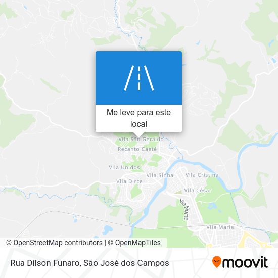 Rua Dílson Funaro mapa